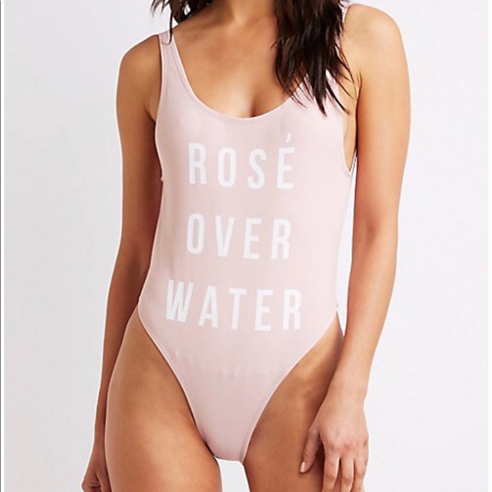 Hotkiss one piece rosé over water bathing-suit